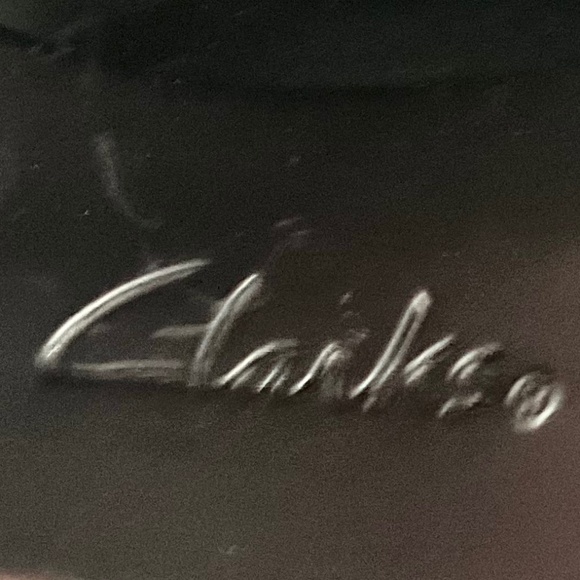 Black Clarks Collection Maryjane Leather Minimalist Flat Comfort Loafer Sz 6.5 - Picture 9 of 13